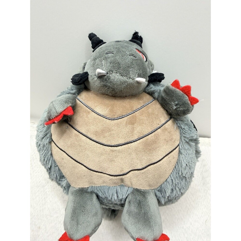 Squishable Gray, Black & Red Dragon Plush 10” Soft Stuffed Animal Toy Sewn Eyes - Picture 7 of 12
